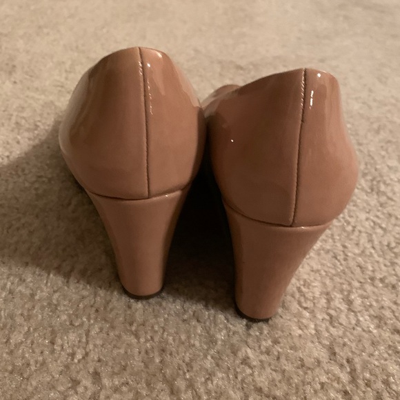 J.Crew Sylvia Patent Wedges in Nude - Picture 3 of 7